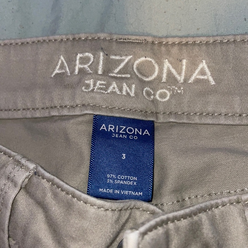 Arizona Khaki Skinny Jeans Size 3